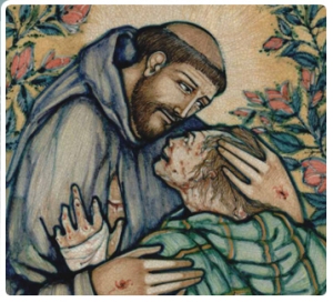 Saint Francis and the Leper